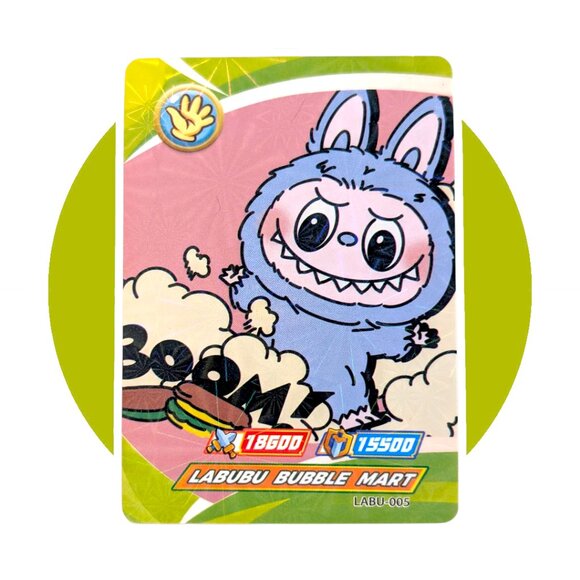 Labubu Game Collection Trading Card (WW05): Blue Monster with Macarons, LABU-005 - Picture 1 of 2